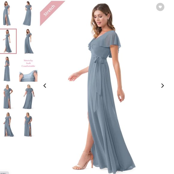 Azazie Dresses & Skirts - Azazie Jael - Dusty Blue - NWT